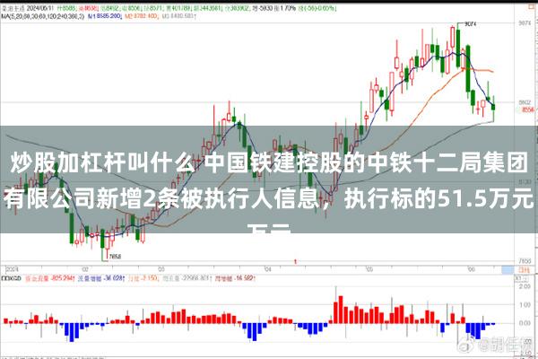 炒股加杠杆叫什么 中国铁建控股的中铁十二局集团有限公司新增2条被执行人信息，执行标的51.5万元